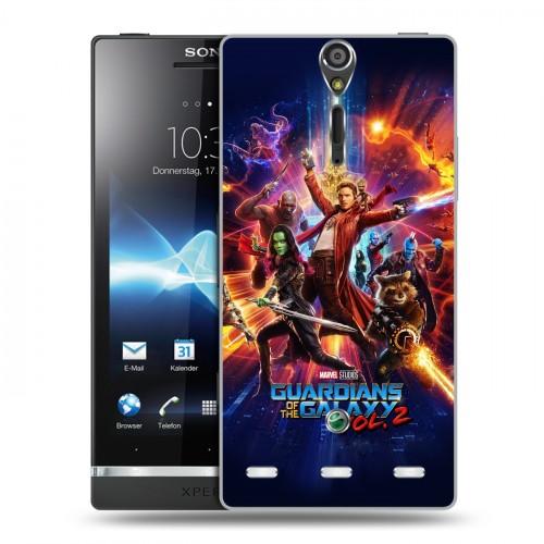 Дизайнерский пластиковый чехол для Sony Xperia S Стражи Галактики