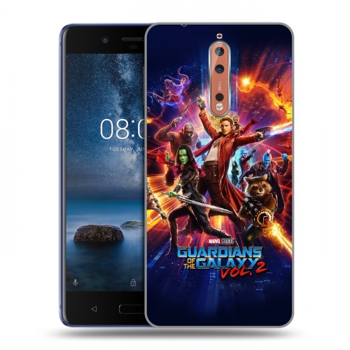 Дизайнерский пластиковый чехол для Nokia 8 Стражи Галактики