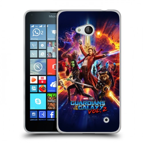 Дизайнерский пластиковый чехол для Microsoft Lumia 640 Стражи Галактики