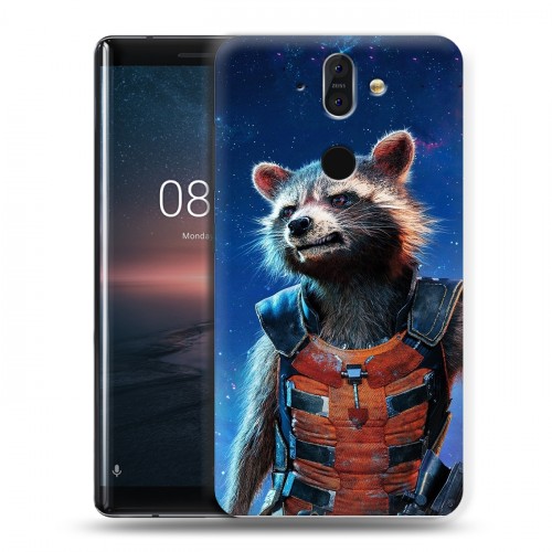 Дизайнерский пластиковый чехол для Nokia 8 Sirocco Стражи Галактики