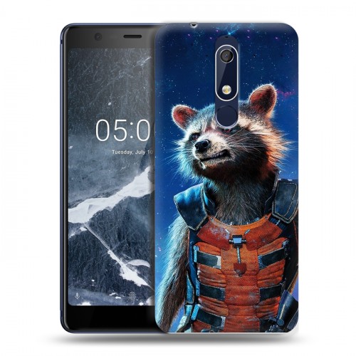 Дизайнерский пластиковый чехол для Nokia 5.1 Стражи Галактики