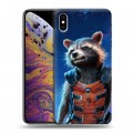 Дизайнерский силиконовый чехол для Iphone Xs Max Стражи Галактики