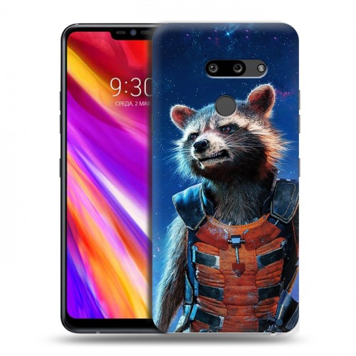 Дизайнерский пластиковый чехол для LG G8 ThinQ Стражи Галактики