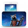 Дизайнерский силиконовый чехол для Samsung Galaxy Tab 3 Lite Стражи Галактики