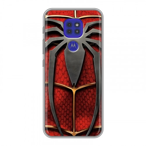 Дизайнерский силиконовый чехол для Motorola Moto G9 Play Человек-паук