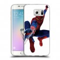 Дизайнерский пластиковый чехол для Samsung Galaxy S6 Edge Человек-паук
