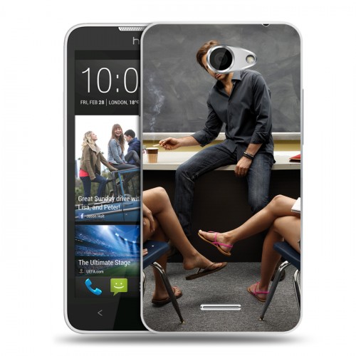 Дизайнерский пластиковый чехол для HTC Desire 516 Блудливая калифорния