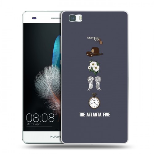 Дизайнерский пластиковый чехол для Huawei P8 Lite Ходячие Мертвецы