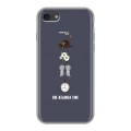 Дизайнерский силиконовый с усиленными углами чехол для Iphone 7 Ходячие Мертвецы
