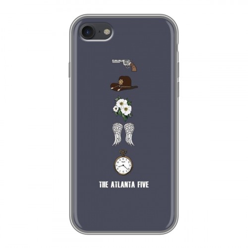 Дизайнерский силиконовый чехол для Iphone 7 Ходячие Мертвецы