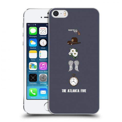 Дизайнерский пластиковый чехол для Iphone 5s Ходячие Мертвецы