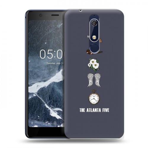 Дизайнерский пластиковый чехол для Nokia 5.1 Ходячие Мертвецы