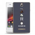 Дизайнерский пластиковый чехол для Sony Xperia E Ходячие Мертвецы