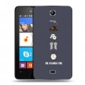 Дизайнерский силиконовый чехол для Microsoft Lumia 430 Dual SIM Ходячие Мертвецы
