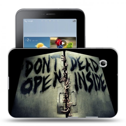 Дизайнерский силиконовый чехол для Samsung Galaxy Tab 2 7.0 Ходячие Мертвецы