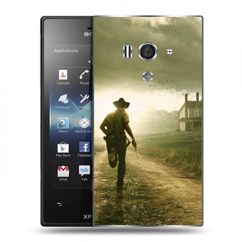 Дизайнерский пластиковый чехол для Sony Xperia acro S Ходячие Мертвецы