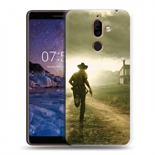 Дизайнерский пластиковый чехол для Nokia 7 Plus Ходячие Мертвецы