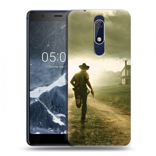 Дизайнерский пластиковый чехол для Nokia 5.1 Ходячие Мертвецы