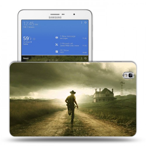 Дизайнерский силиконовый чехол для Samsung Galaxy Tab Pro 8.4 Ходячие Мертвецы