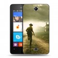 Дизайнерский силиконовый чехол для Microsoft Lumia 430 Dual SIM Ходячие Мертвецы