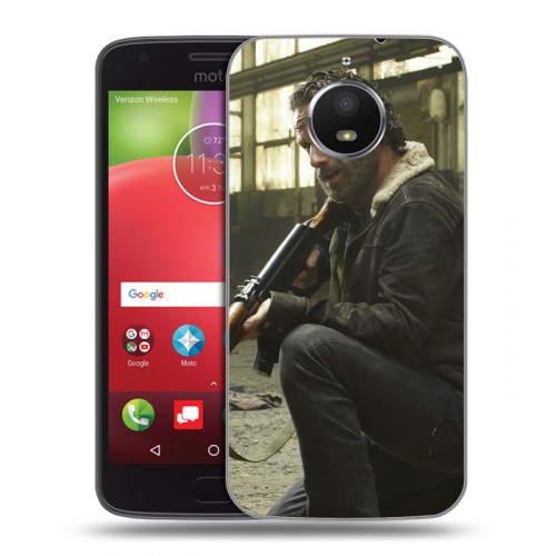 Дизайнерский пластиковый чехол для Motorola Moto E4 Plus Ходячие Мертвецы