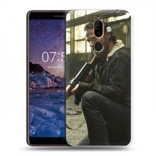 Дизайнерский пластиковый чехол для Nokia 7 Plus Ходячие Мертвецы