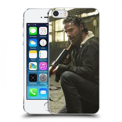 Дизайнерский пластиковый чехол для Iphone 5s Ходячие Мертвецы