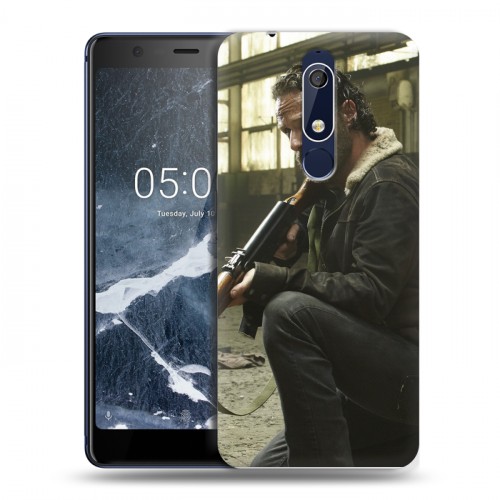 Дизайнерский пластиковый чехол для Nokia 5.1 Ходячие Мертвецы