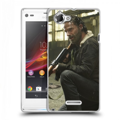 Дизайнерский пластиковый чехол для Sony Xperia L Ходячие Мертвецы