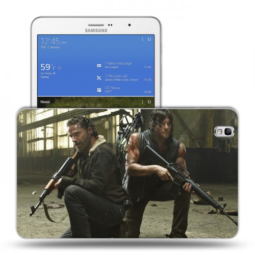 Дизайнерский силиконовый чехол для Samsung Galaxy Tab Pro 8.4 Ходячие Мертвецы