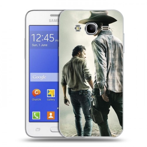 Дизайнерский пластиковый чехол для Samsung Galaxy J7 Ходячие Мертвецы