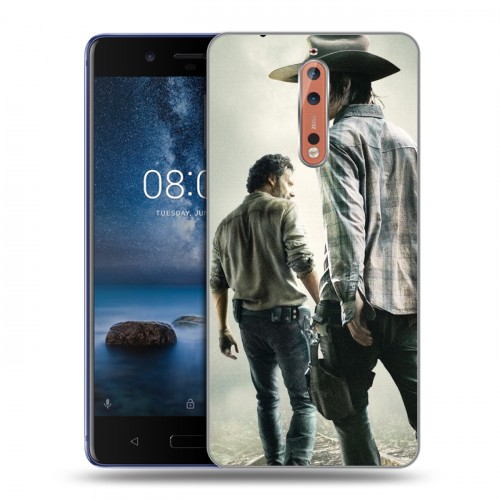 Дизайнерский пластиковый чехол для Nokia 8 Ходячие Мертвецы