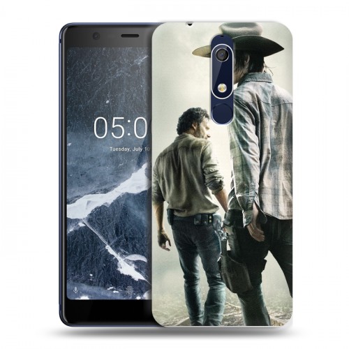 Дизайнерский пластиковый чехол для Nokia 5.1 Ходячие Мертвецы