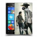 Дизайнерский пластиковый чехол для Microsoft Lumia 435 Ходячие Мертвецы