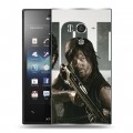 Дизайнерский пластиковый чехол для Sony Xperia acro S Ходячие Мертвецы