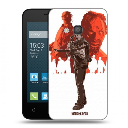 Дизайнерский силиконовый чехол для Alcatel One Touch Pixi 4 (4) Ходячие Мертвецы