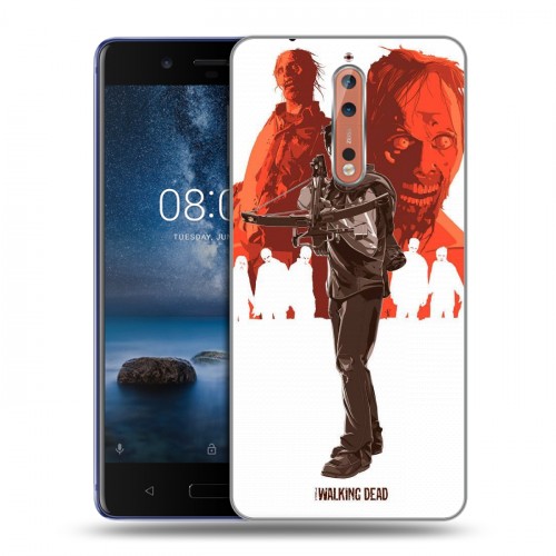 Дизайнерский пластиковый чехол для Nokia 8 Ходячие Мертвецы