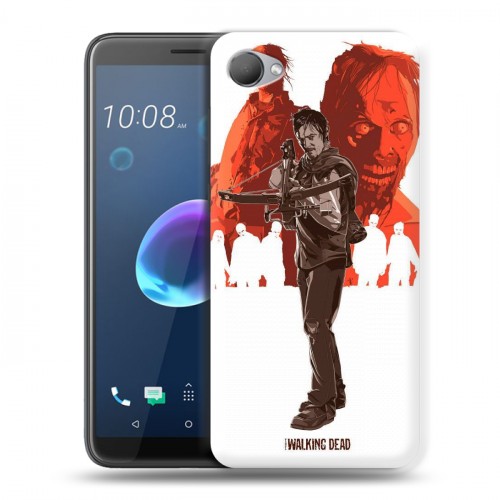 Дизайнерский пластиковый чехол для HTC Desire 12 Ходячие Мертвецы
