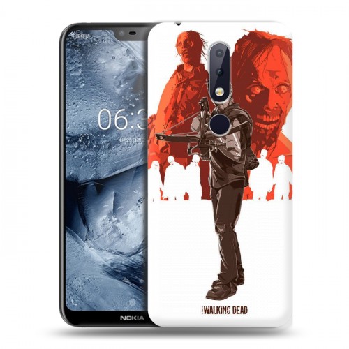 Дизайнерский пластиковый чехол для Nokia 6.1 Plus Ходячие Мертвецы