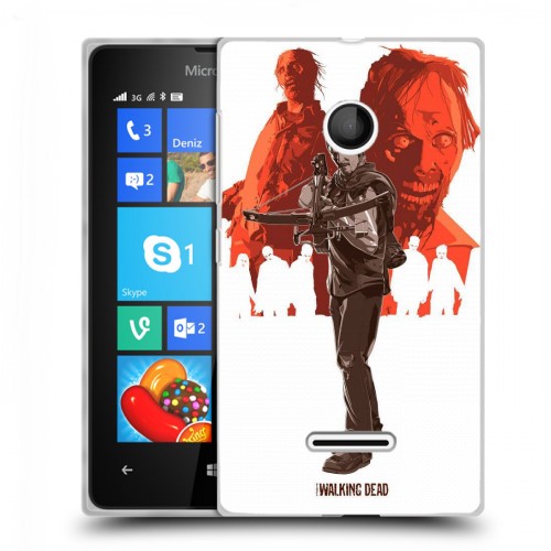 Дизайнерский пластиковый чехол для Microsoft Lumia 435 Ходячие Мертвецы