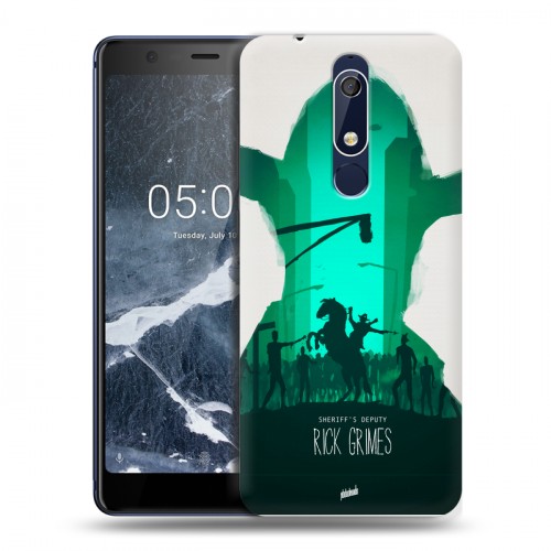 Дизайнерский пластиковый чехол для Nokia 5.1 Ходячие Мертвецы