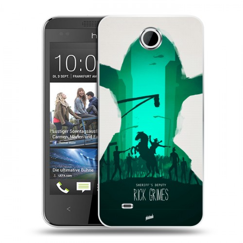 Дизайнерский силиконовый чехол для HTC Desire 300 Ходячие Мертвецы