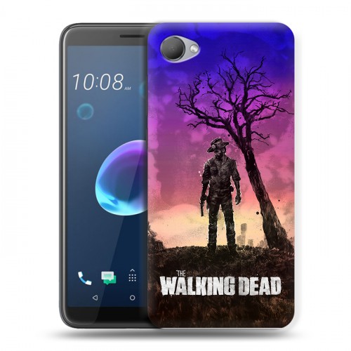 Дизайнерский пластиковый чехол для HTC Desire 12 Ходячие Мертвецы
