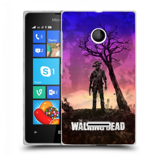 Дизайнерский пластиковый чехол для Microsoft Lumia 435 Ходячие Мертвецы
