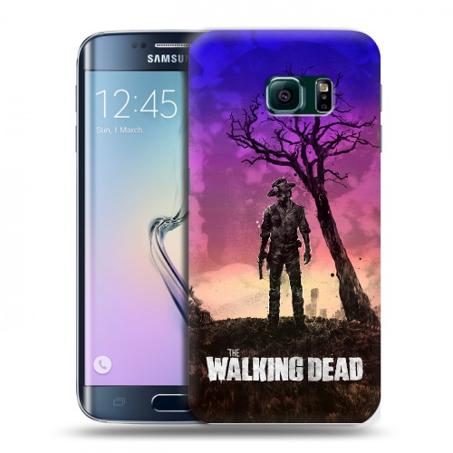 Дизайнерский пластиковый чехол для Samsung Galaxy S6 Edge Ходячие Мертвецы