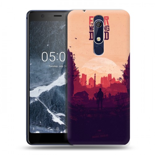 Дизайнерский пластиковый чехол для Nokia 5.1 Ходячие Мертвецы