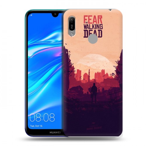 Дизайнерский пластиковый чехол для Huawei Y6 (2019) Ходячие Мертвецы