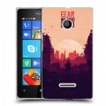 Дизайнерский пластиковый чехол для Microsoft Lumia 435 Ходячие Мертвецы