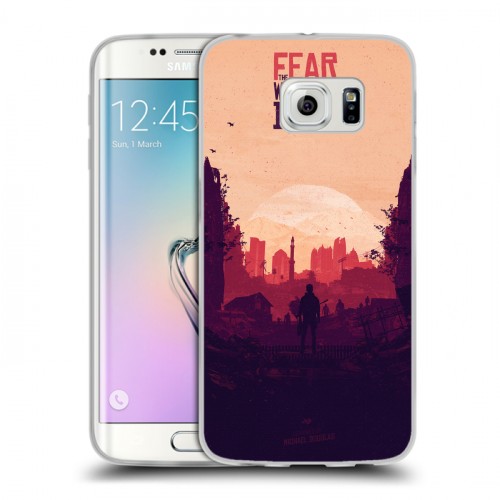 Дизайнерский пластиковый чехол для Samsung Galaxy S6 Edge Ходячие Мертвецы