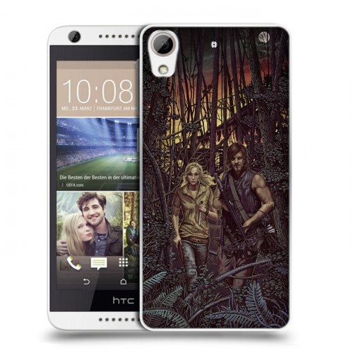 Дизайнерский силиконовый чехол для HTC Desire 626 Ходячие Мертвецы